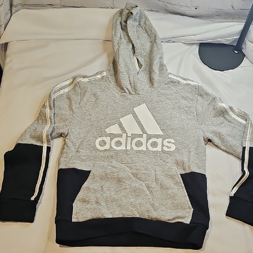 Adidas Gray Hoodie with Black Details